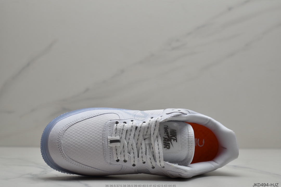 160 耐克Nike Air Force 1 React QS 解析冰蓝Light Bone 冰块 CQ8879-100