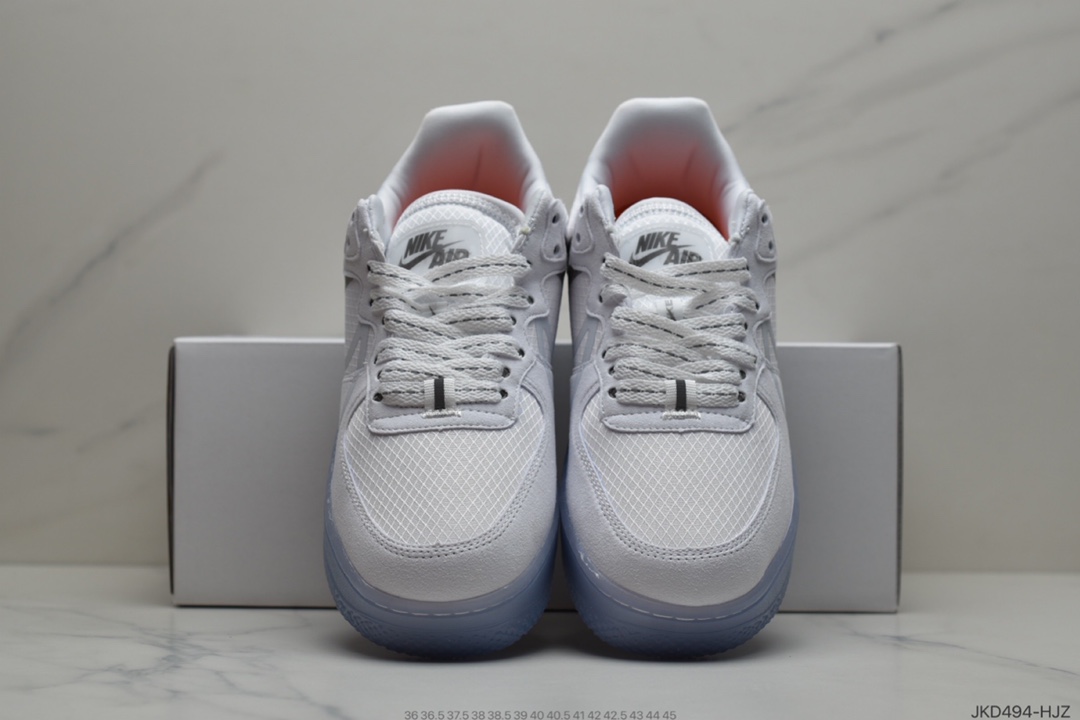 160 耐克Nike Air Force 1 React QS 解析冰蓝Light Bone 冰块 CQ8879-100