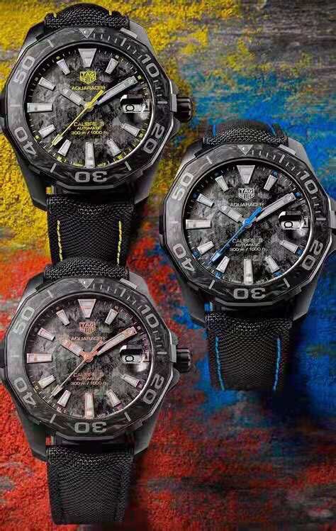 NO:385673,New TAG Heuer carbon fiber arrives!  Year-end great contribution!  The batch, combining the three major elements of carbon, titanium and meteorite elements as the theme, takes black as the main color, and then illuminates blue, yellow and rose gold in black, making it vivid and bright!  The titanium alloy material mainly consists of the case and clasp, and the surface is the soul of the entire watch!  This surface is the original original surface!  !  (The side visual effect of the magnifying glass shall prevail!) Multi-layer printing reproduces the effect of the meteorite layout!  The ring mouth is made of carbon fiber material and titanium alloy, nylon material and top layer of cowhide and silicone, and blue, yellow and black lines are used to match the corresponding colors of the watch!  ~41mm watch diameter, brand new and complete!  tag heue,cowhide19860909新款泰格豪雅碳纤维到货！年终巨献！批,结合碳元素、钛元素、陨石元素三大元素为主题,以黑色为主色调,再以蓝色、黄色、玫瑰金于黑色中亮起,鲜活明亮！表壳与表扣为主的钛合金材料,表面则是整表的灵魂所在！此表面为原装原版表面！！（以放大镜侧面视觉效果为准！）多层印刷复制出陨石布局的效果！圈口以碳纤维材料与钛合金的结合,尼龙材料和头层牛皮、硅胶结合,用蓝色、黄色、黑色线配合手表对应的颜色！～41mm表径,全新全套出！,,tag heue,cowhide,Watch