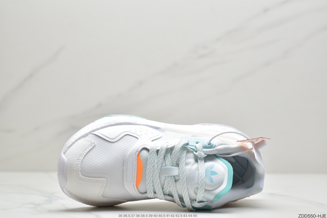 230 阿迪达斯三叶草 Originals 2020 Day Jogger Boost”Grey/Laser Reflectiv”2020版慢跑者系列高弹复古休闲运动跑鞋  GW4912