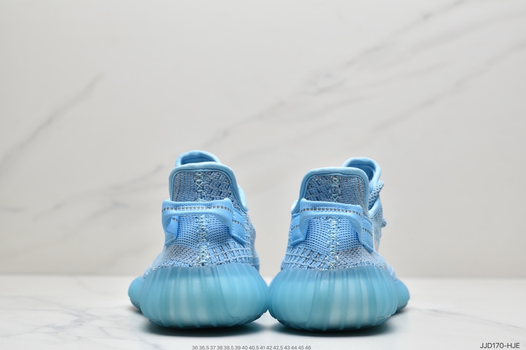 130 Adidas  阿迪达斯 Yeezy Boost 350V2  椰子爆米花休闲运动跑鞋 透气缓震舒适