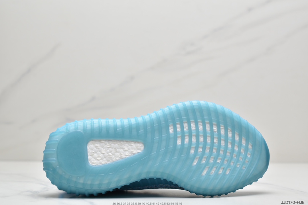 130 Adidas  阿迪达斯 Yeezy Boost 350V2  椰子爆米花休闲运动跑鞋 透气缓震舒适