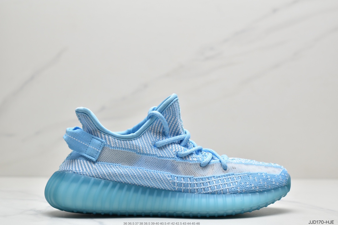 130 Adidas  阿迪达斯 Yeezy Boost 350V2  椰子爆米花休闲运动跑鞋