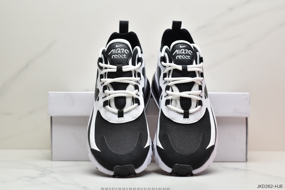 160 耐克Nike Air Max 270 React 白蓝黄瑞亚赛车系列 CT1646