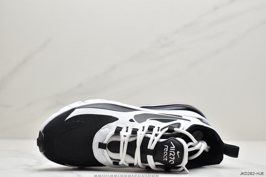 160 耐克Nike Air Max 270 React 白蓝黄瑞亚赛车系列 CT1646