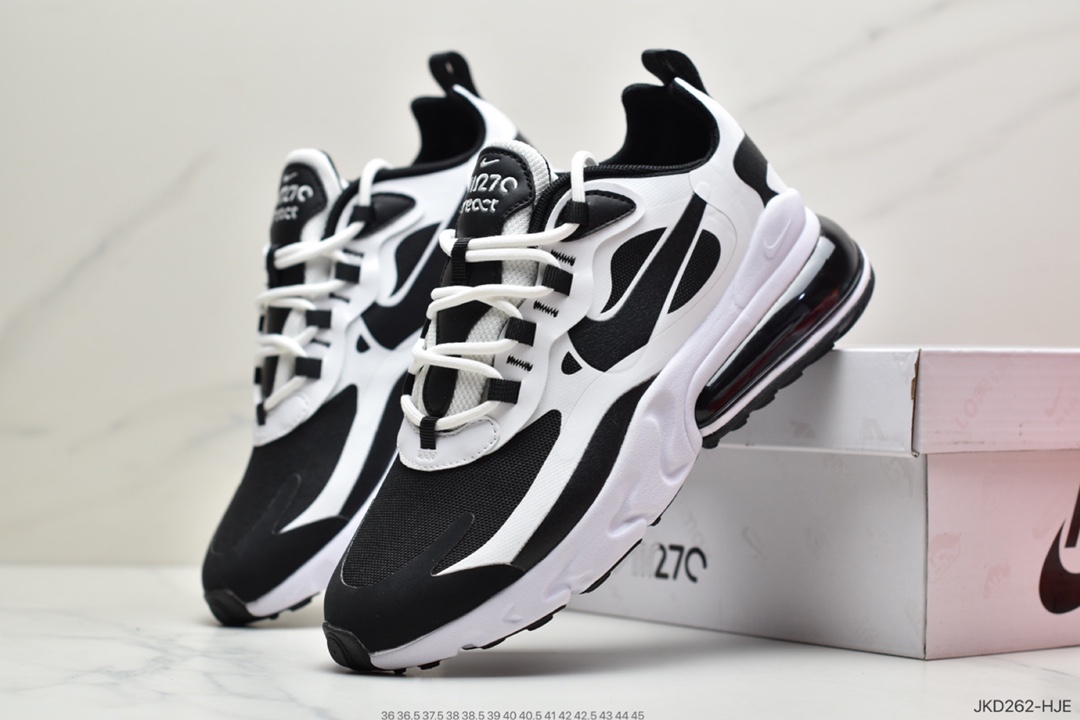 160 耐克Nike Air Max 270 React 白蓝黄瑞亚赛车系列 CT1646