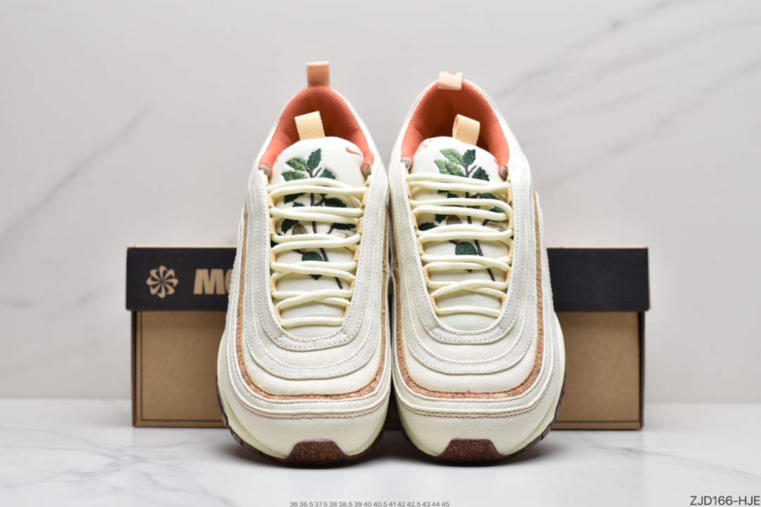 240 耐克NIKE Air Max 97米黄刺绣 子 DC3986-100