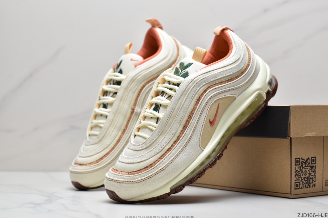 240 耐克NIKE Air Max 97米黄刺绣 子 DC3986-100