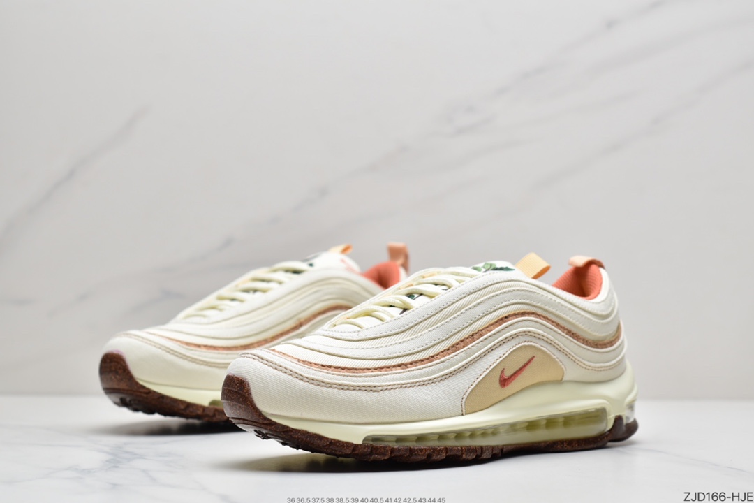 240 耐克NIKE Air Max 97米黄刺绣 子 DC3986-100