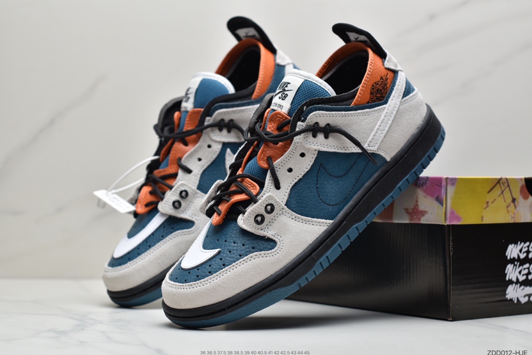 230 巴黎走秀款耐克 Dunk SB low联手EJDER 主理人打造Nike Dunk SB 巴黎时装周走秀CZ8149-700 BQ6817-800