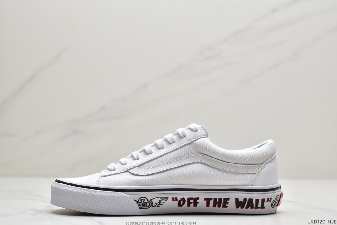 160 万斯Vans Style 36 小头拼接低帮情侣休闲板鞋帆布鞋