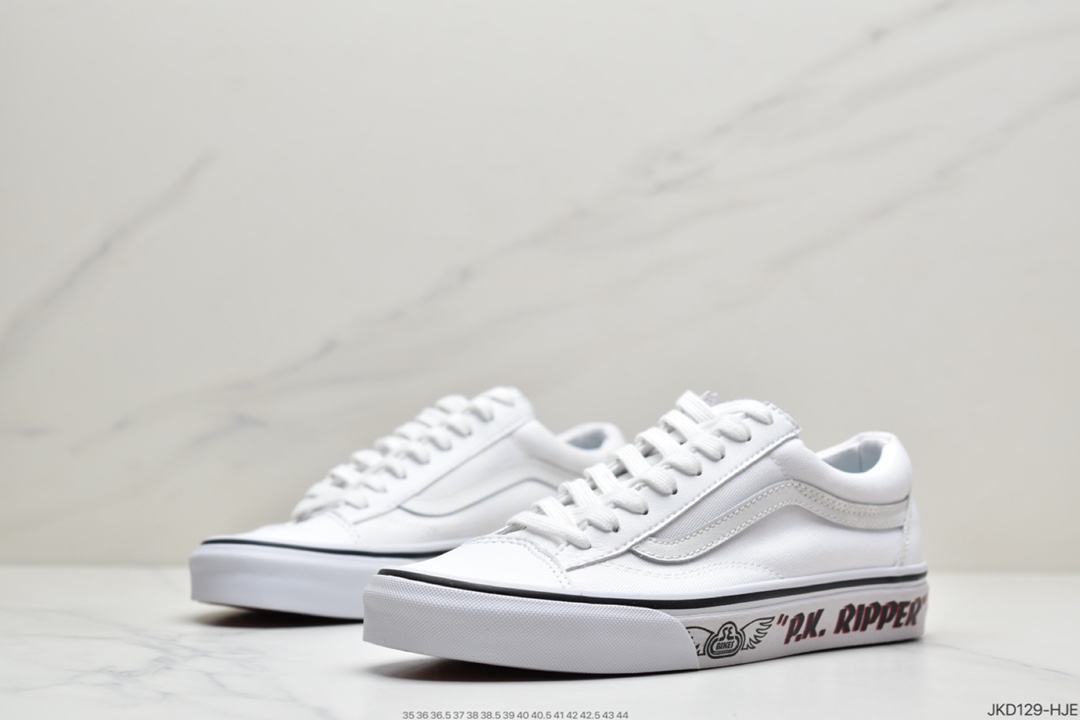 160 万斯Vans Style 36 小头拼接低帮情侣休闲板鞋帆布鞋