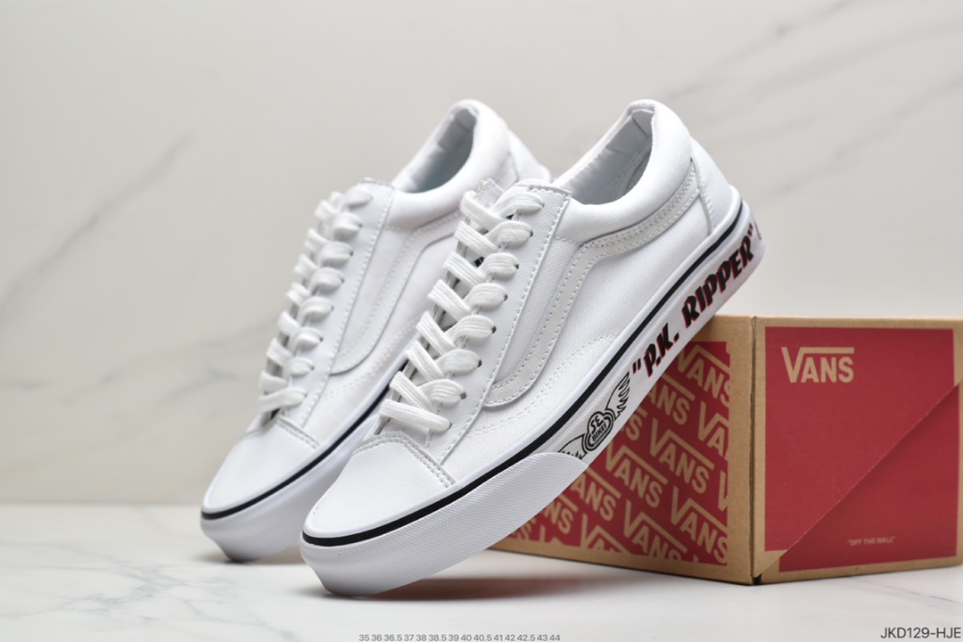 160 万斯Vans Style 36 小头拼接低帮情侣休闲板鞋帆布鞋