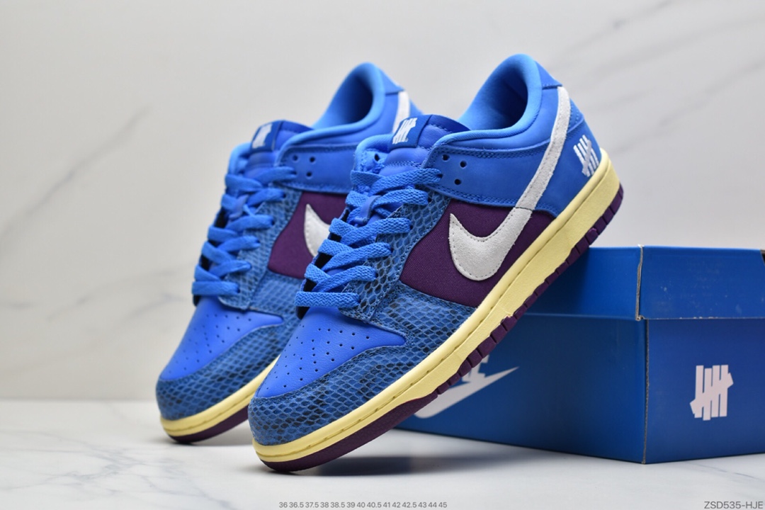 320  耐克Undefeated x Nike Dunk Low SP蛇纹 蓝紫DH6508-400