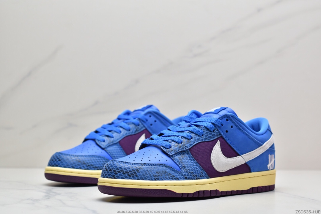 320  耐克Undefeated x Nike Dunk Low SP蛇纹 蓝紫DH6508-400
