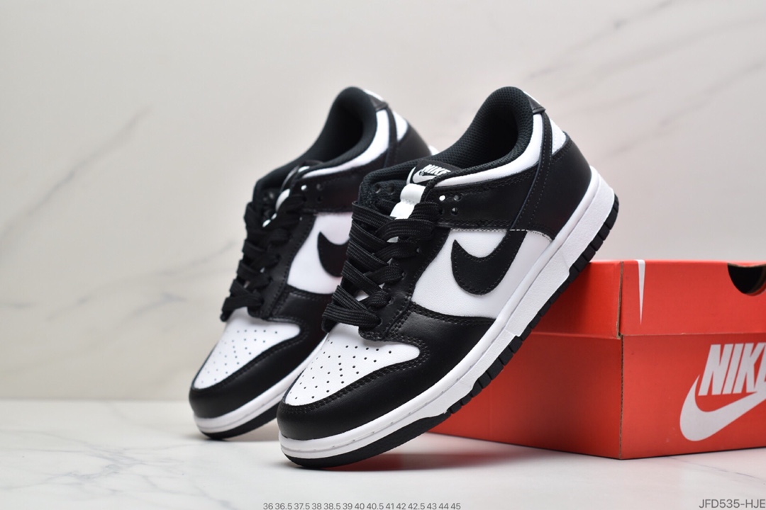 170 Nike Dunk Low“Black” “黑白熊猫”扣篮系列低帮休闲运动滑板板鞋DD1503-101 男 DD1391-100