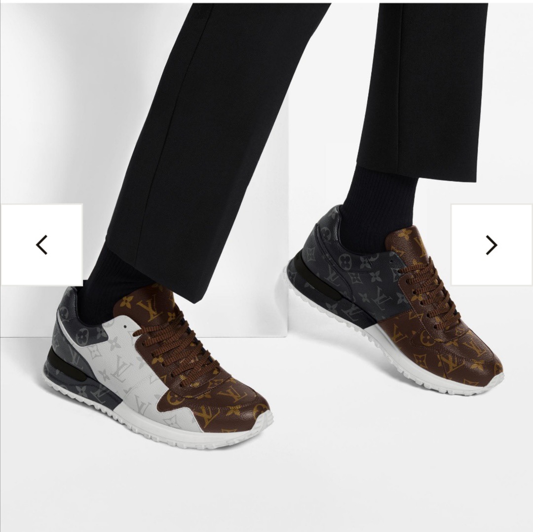 2023 Replica
 Louis Vuitton Shoes Sneakers Black Grey White Splicing Men Monogram Canvas Calfskin Cowhide Rubber Sweatpants