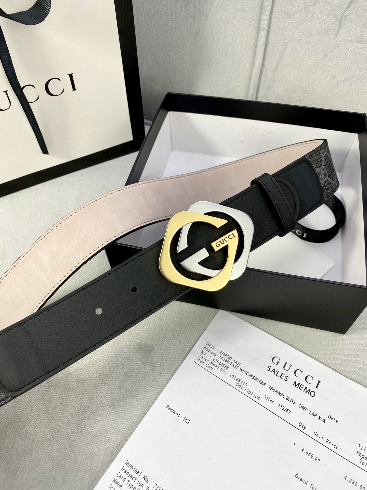 宽度4 0cm gucci 这款腰带在早秋系列中惊艳亮相