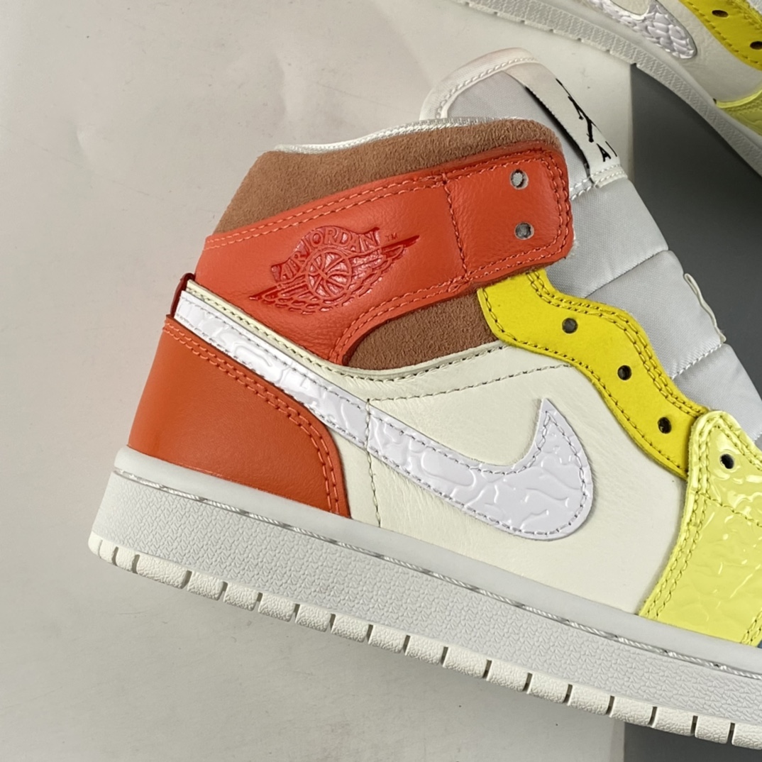 P260  Air Jordan 1 Mid AJ1 乔1 中帮百搭休闲运动板鞋 DJ6908-100