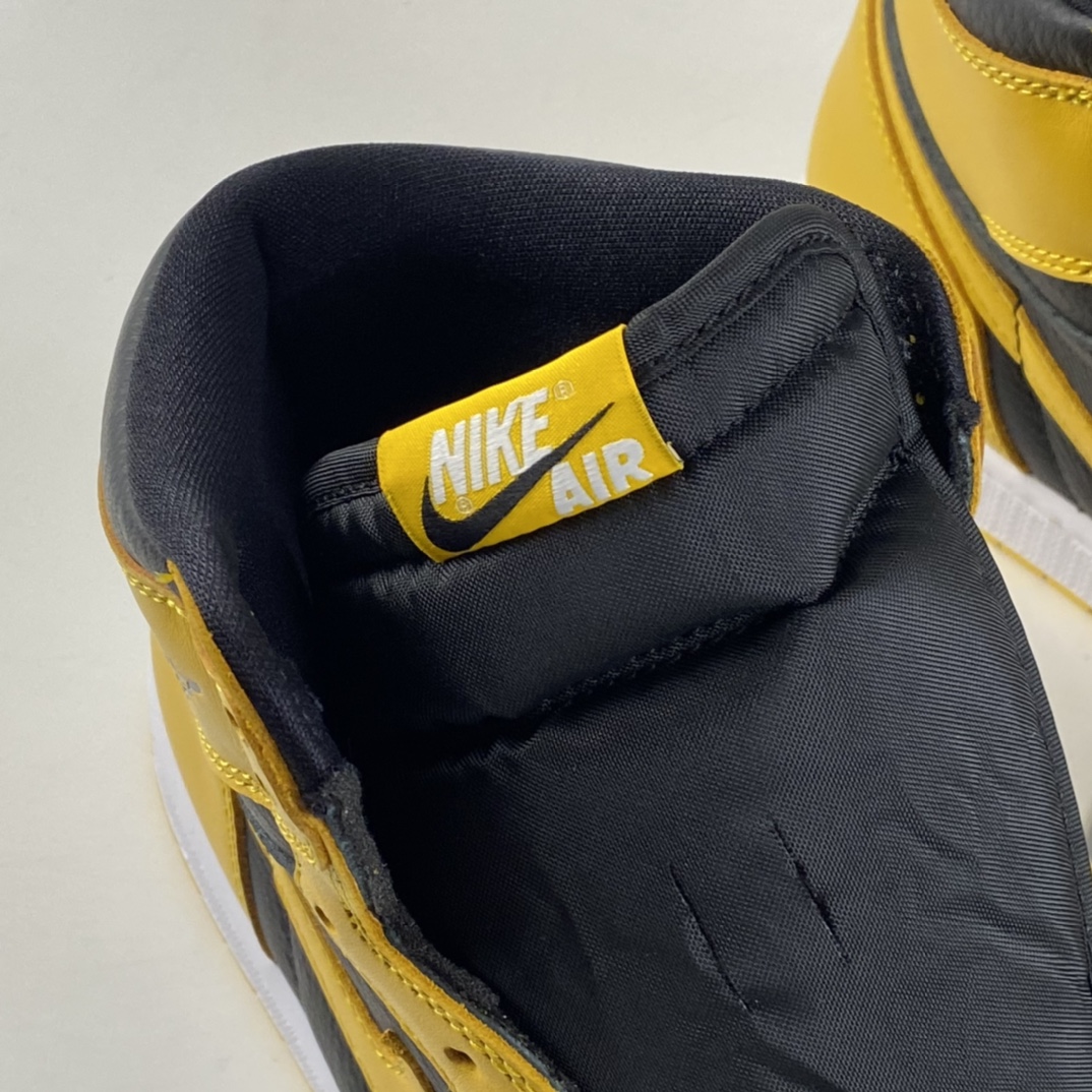 P420  Air Jordan 1 High OG“Pollen”AJ1 乔1全新黑黄 555088-701