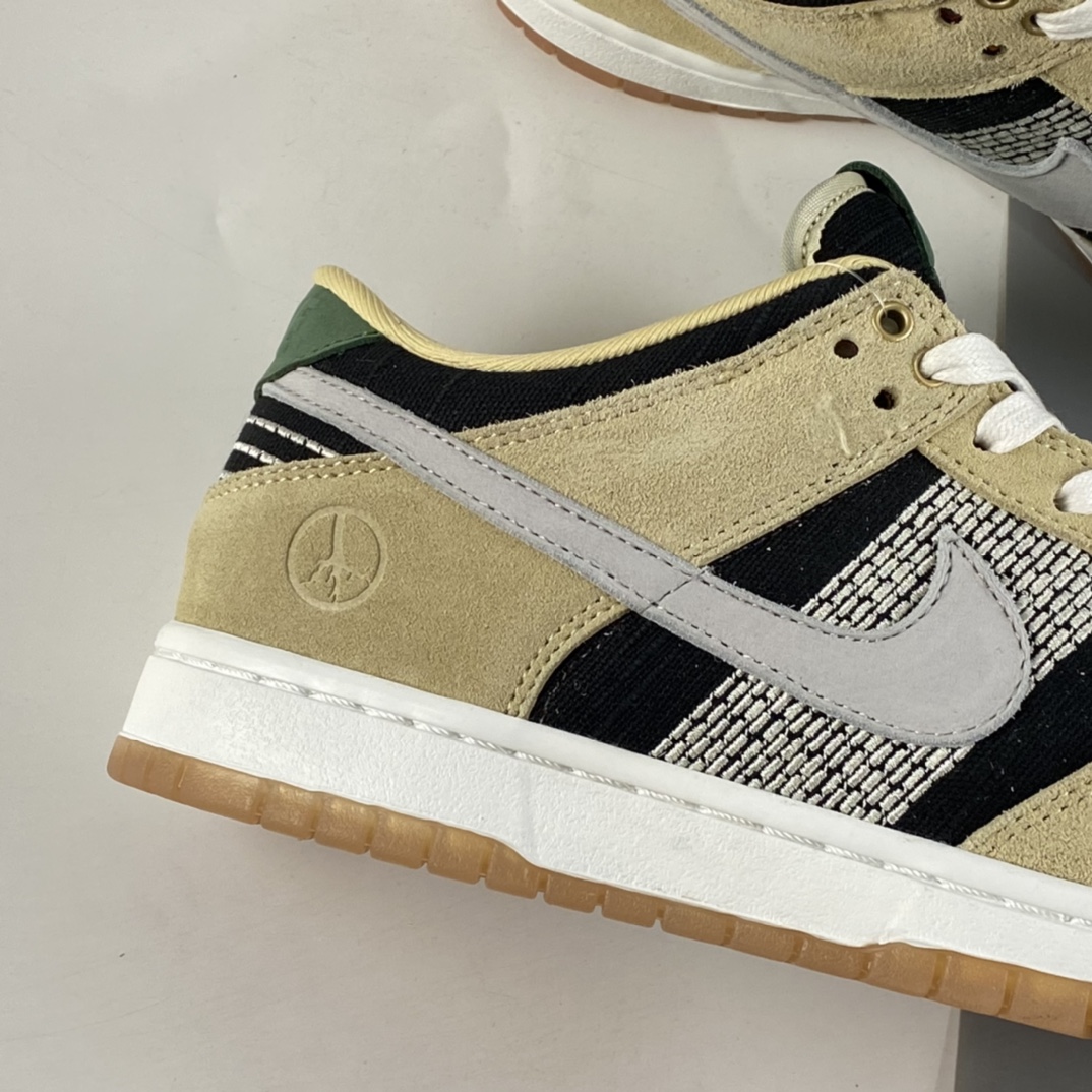 P300  Nike SB LowDunk“Rooted in Peace”刺子绣”大地色限定低帮滑板鞋 DJ4671-294
