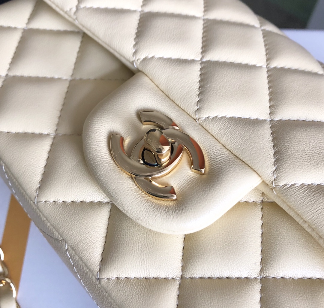 CF春夏新色款 特级白金版 Chanel ClassicFlap羊皮cf20 5