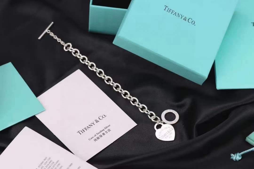 Tiffany & Co. Tiffany&Co.蒂芙尼心牌针扣手链