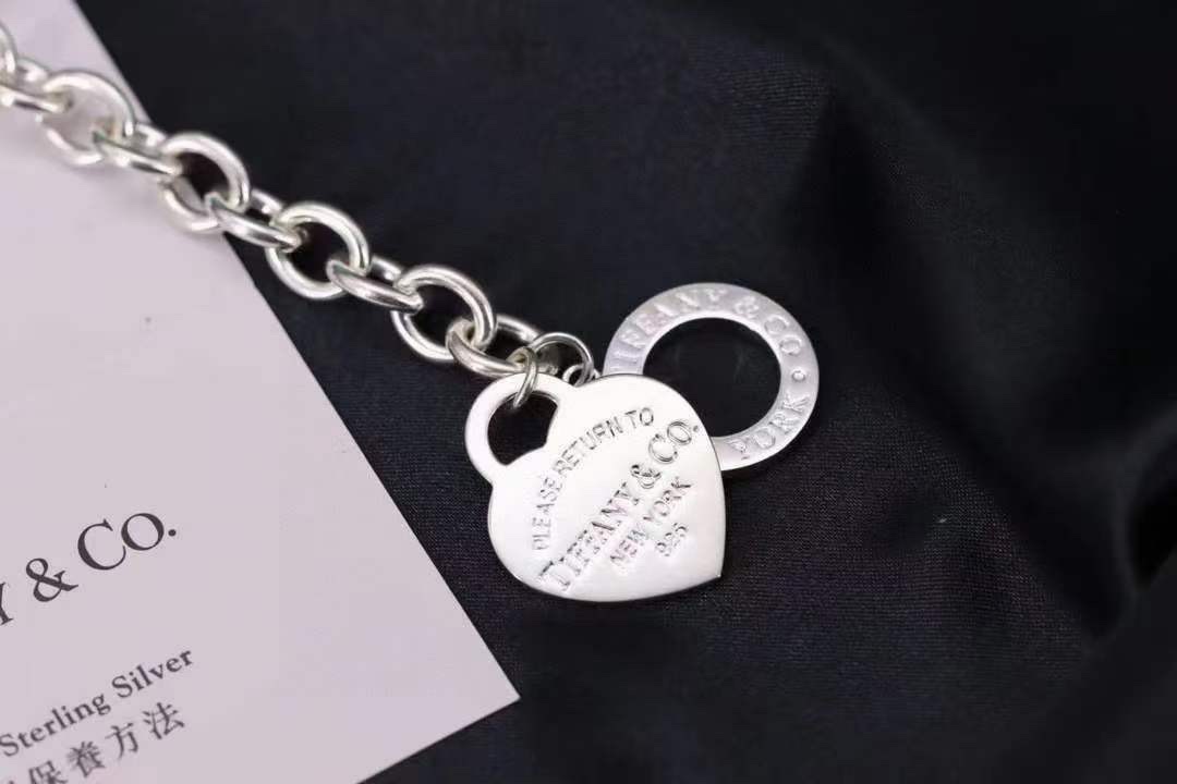 Tiffany & Co. Tiffany&Co.蒂芙尼心牌针扣手链