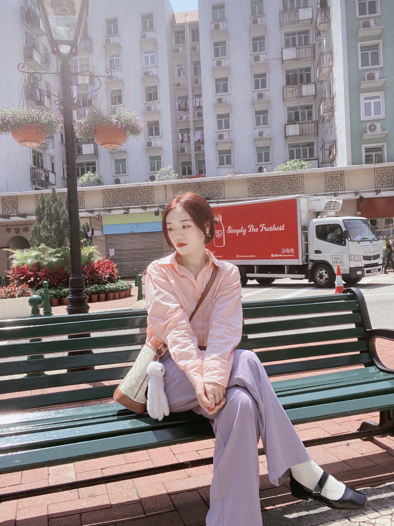 CELINE SMALL BUCKET BAG 191442白花