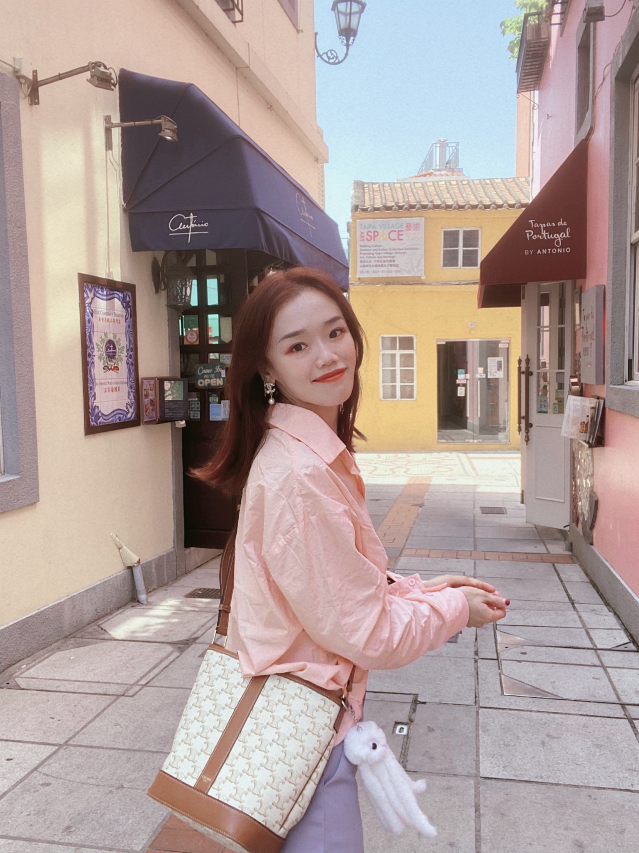 CELINE SMALL BUCKET BAG 191442白花