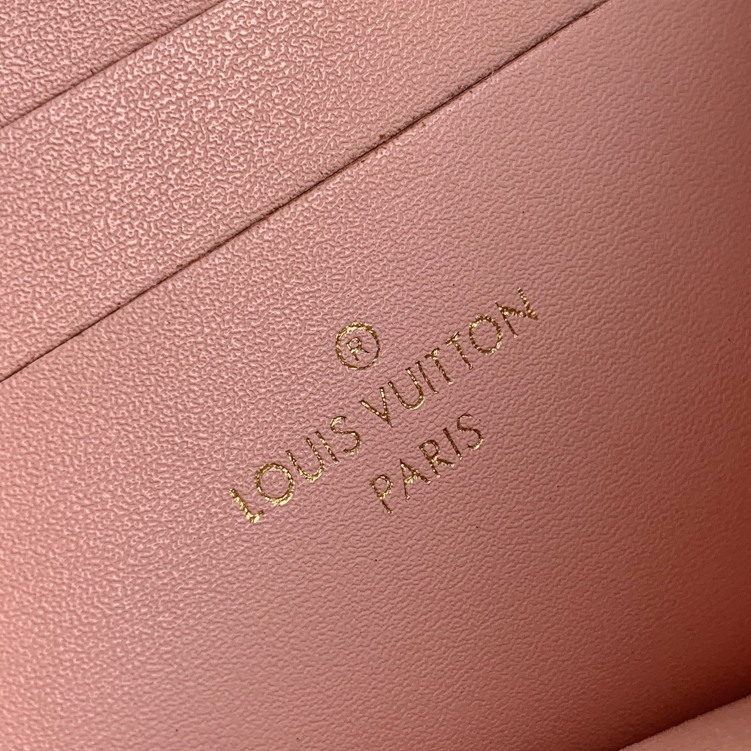 Louis Vuitton LV Double Zip Pochette bag N60254棕色棋盘格