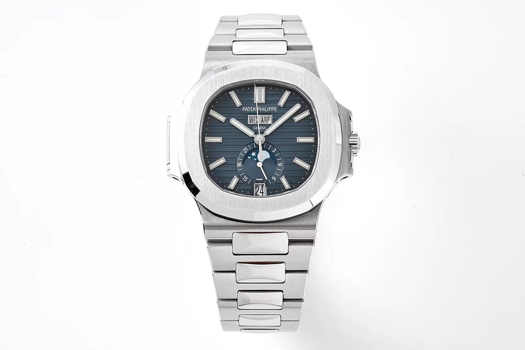 Patek Philippe Nautilus Relógio Platina Branco