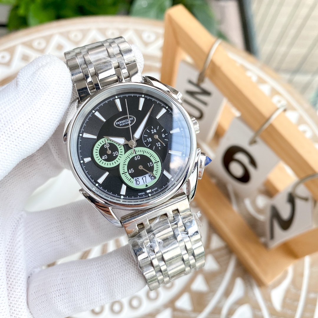 High-Quality Men’s Watch with Steel Belt and Imported Stone Core