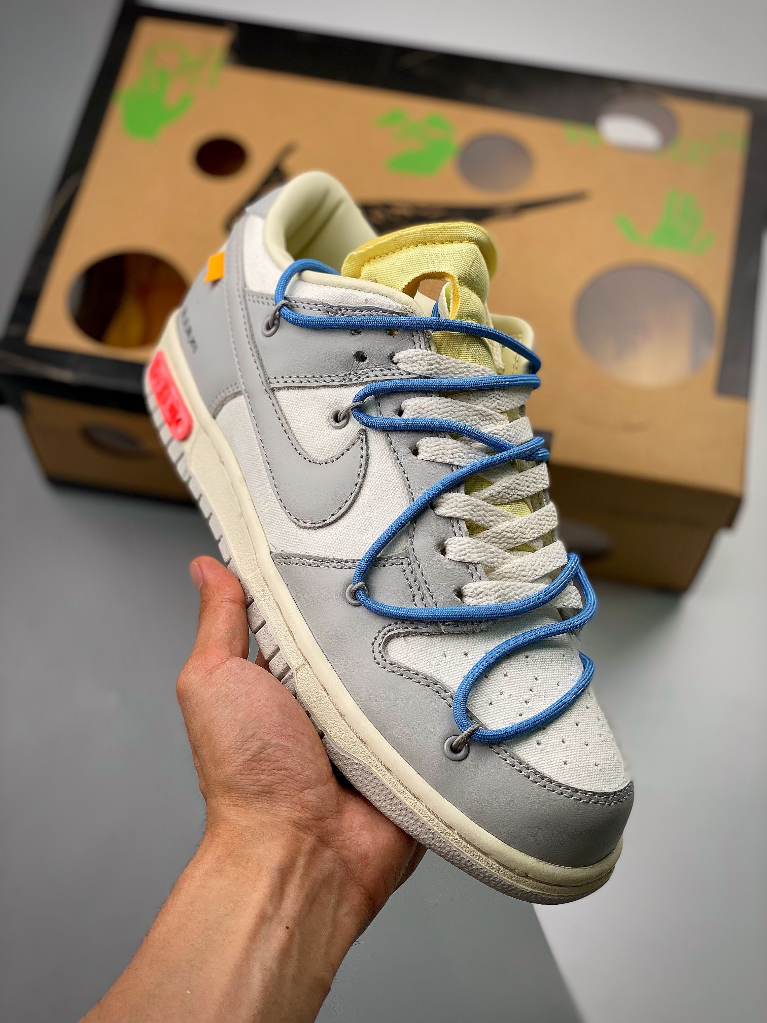Serie Off-White™ x NK SB Dunk Low "The 50" Producido por fábrica de calidad pura original, caja original, horma origina…