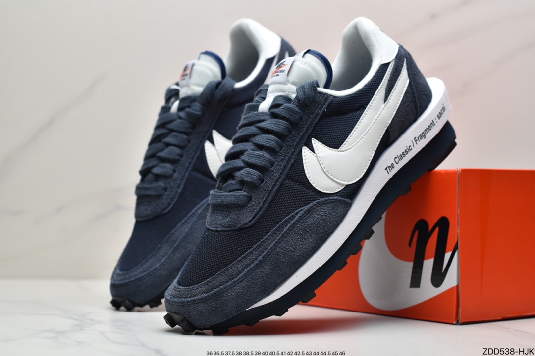 230 Fragment design x Sacai x Nike LDV Waffle Daybreak 藤原浩闪电三方联名深蓝 DH2684-400