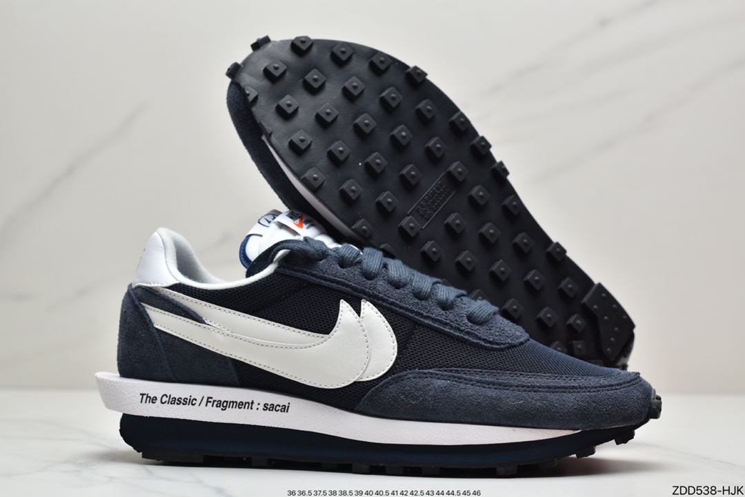 230 Fragment design x Sacai x Nike LDV Waffle Daybreak 藤原浩闪电三方联名深蓝 DH2684-400