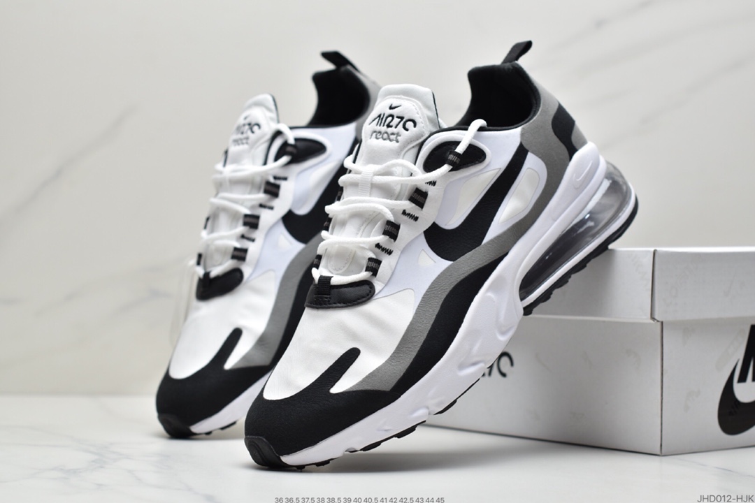 190 耐克Nike Air Max 270 React 半小掌气垫跑鞋 CT1264-101-莆田鞋,莆田鞋货源,高仿鞋,高仿鞋货源,安福档口,莆田高仿鞋,莆田鞋批发,高仿鞋批发,莆田高仿运动鞋,高仿运动鞋,莆田运动鞋 190 耐克Nike Air Max 270 React 半小掌气垫跑鞋 CT1264-101