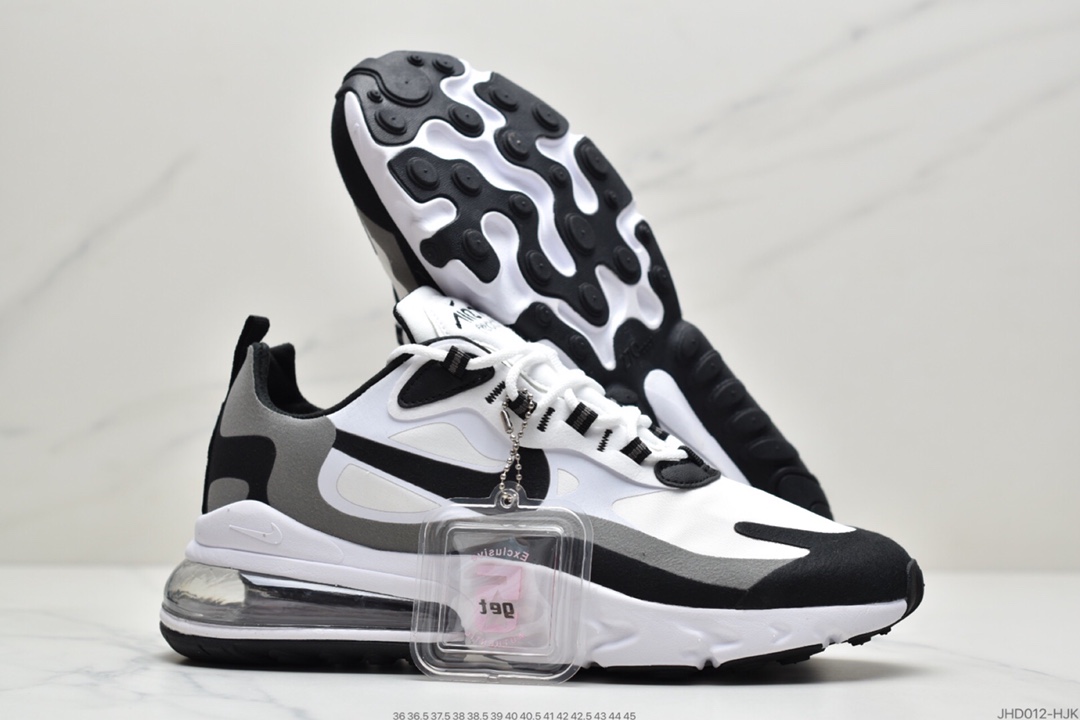 190 耐克Nike Air Max 270 React 半小掌气垫跑鞋 CT1264-101-莆田鞋,莆田鞋货源,高仿鞋,高仿鞋货源,安福档口,莆田高仿鞋,莆田鞋批发,高仿鞋批发,莆田高仿运动鞋,高仿运动鞋,莆田运动鞋 190 耐克Nike Air Max 270 React 半小掌气垫跑鞋 CT1264-101