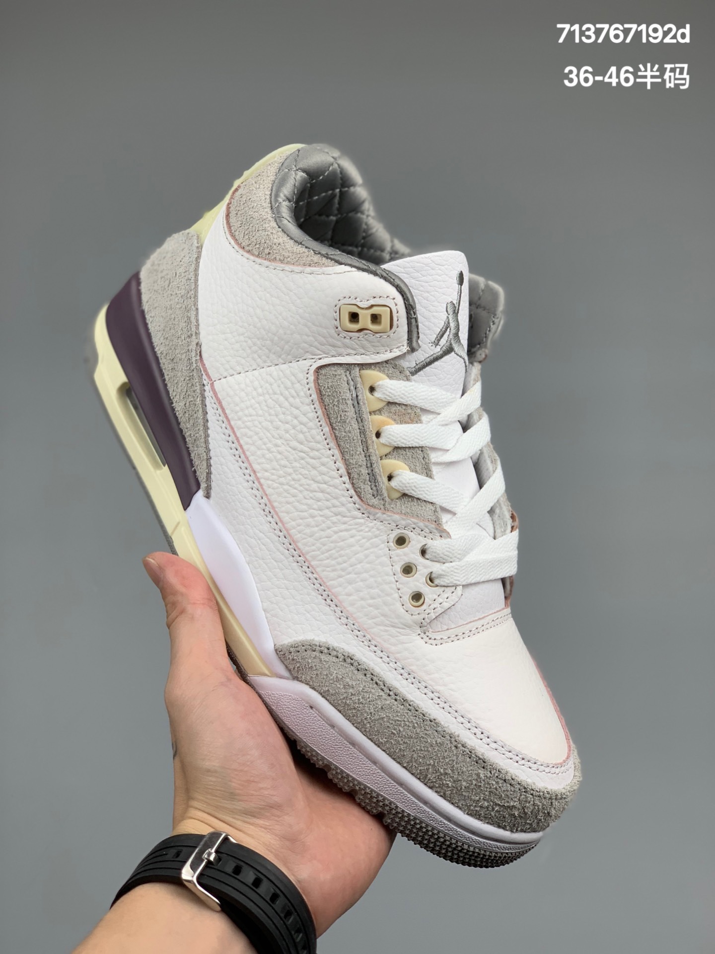 
公司级真标半码 Air Jordan 3 AJ3 乔3 米白灰 麂皮高帮联名女子篮球鞋
货号:DH3434-110 
36 36.5 37.5 38 38.5 39 40 40.5 41 42 42.5 43 44 44.5 45 46
编码:713767192d