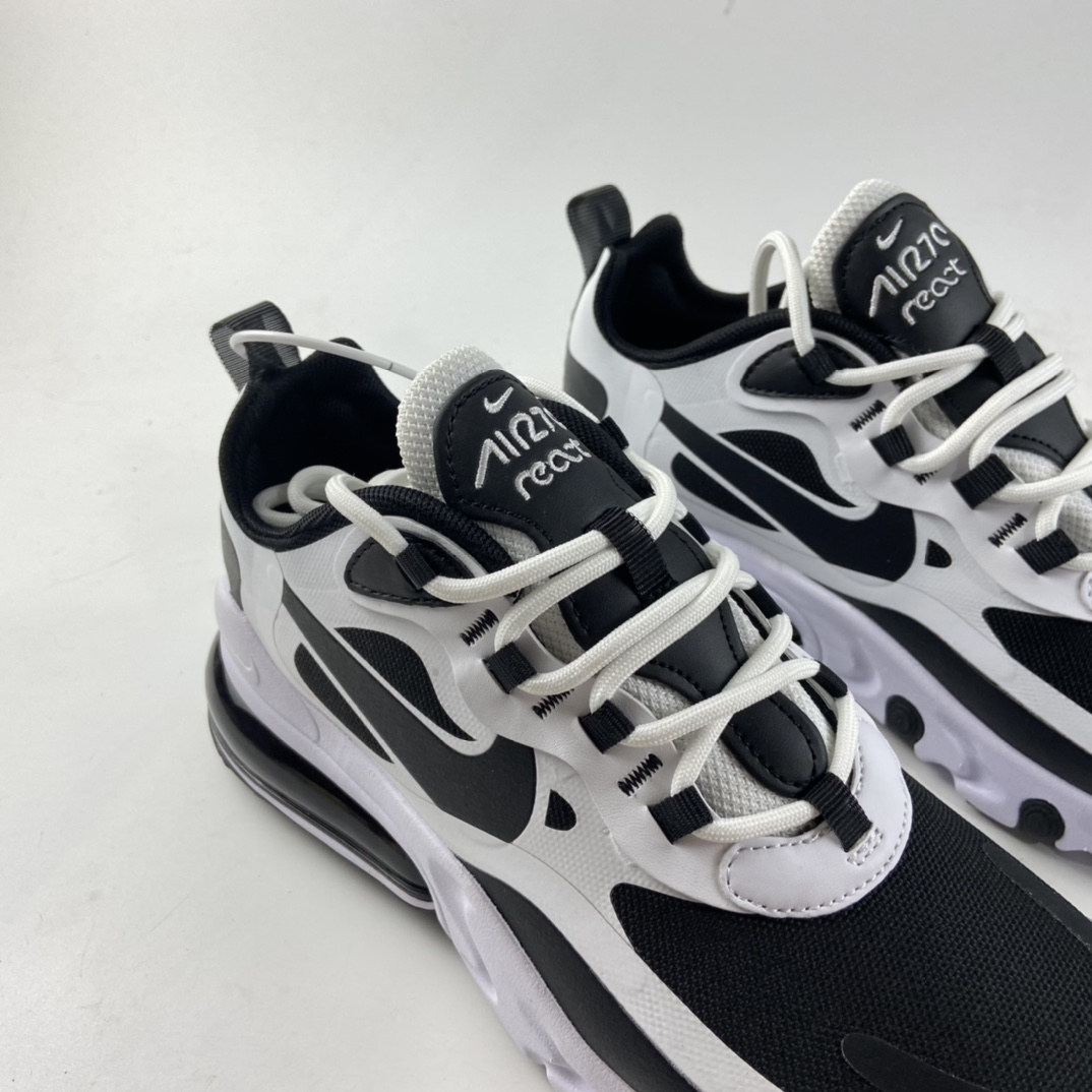 P170  Nike Air Max 270 React 高频网面机能半掌气垫缓震跑布鞋 CT1646-100
