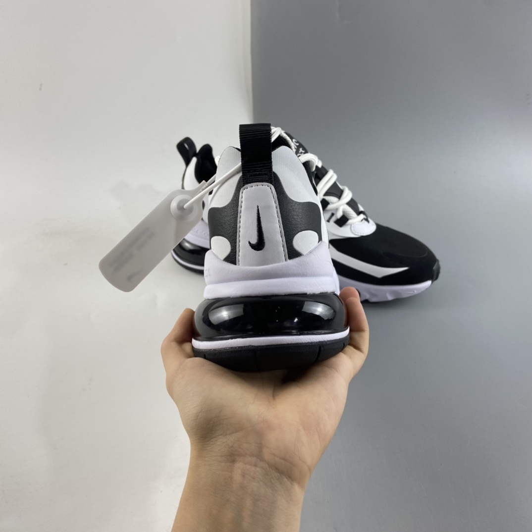 P170  Nike Air Max 270 React 高频网面机能半掌气垫缓震跑布鞋 CT1646-100