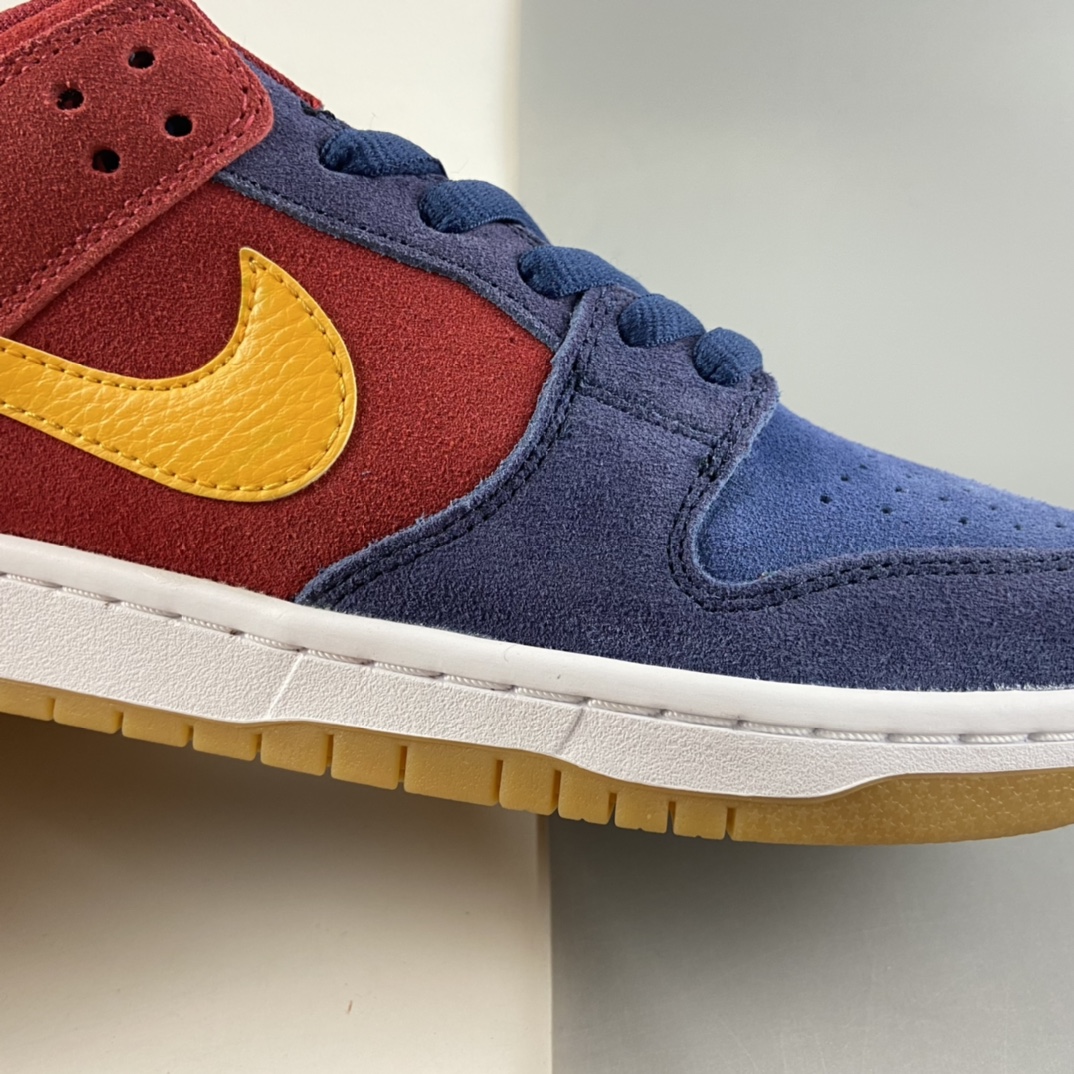 P380  Nike SB Dunk Low“Barcelona”巴萨装扮配色扣篮系列复古低帮滑板鞋 DJ0606-400