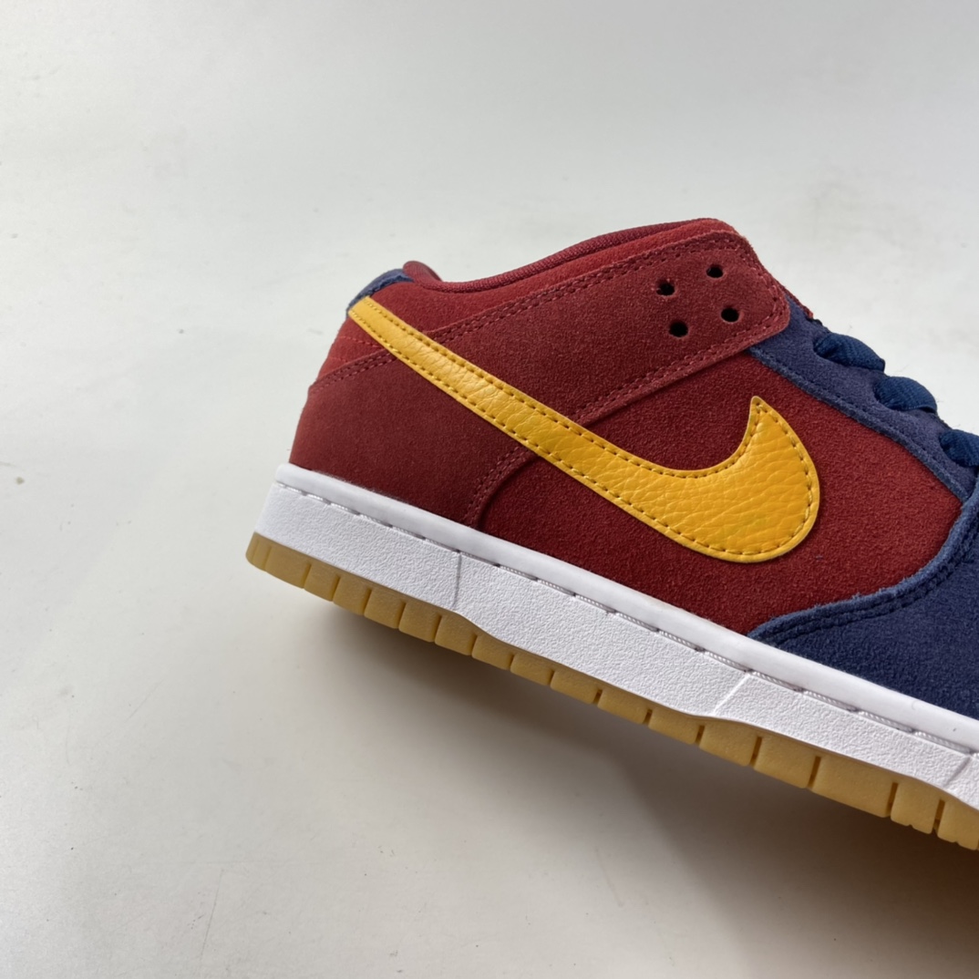 P380  Nike SB Dunk Low“Barcelona”巴萨装扮配色扣篮系列复古低帮滑板鞋 DJ0606-400