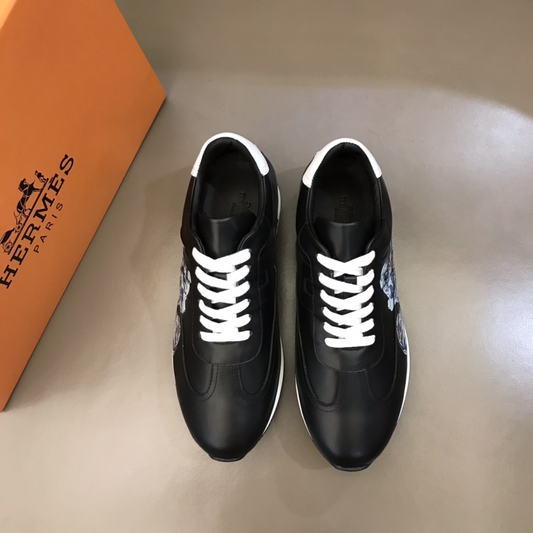 Hermes Casual Shoes Best Quality Fake
 Men Calfskin Cowhide Casual