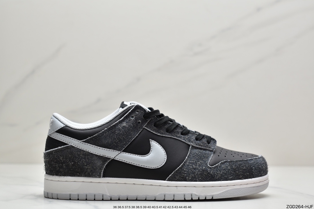 290 Nike Dunk Low Retro PRM”Zebra Anthracite”扣篮系列低帮休闲运动滑板板鞋“烟灰斑马纹”DH7913-001