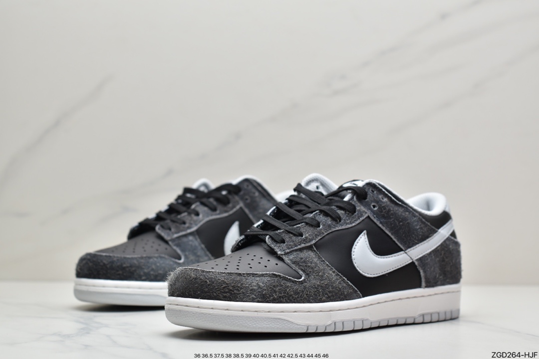 290 Nike Dunk Low Retro PRM”Zebra Anthracite”扣篮系列低帮休闲运动滑板板鞋“烟灰斑马纹”DH7913-001