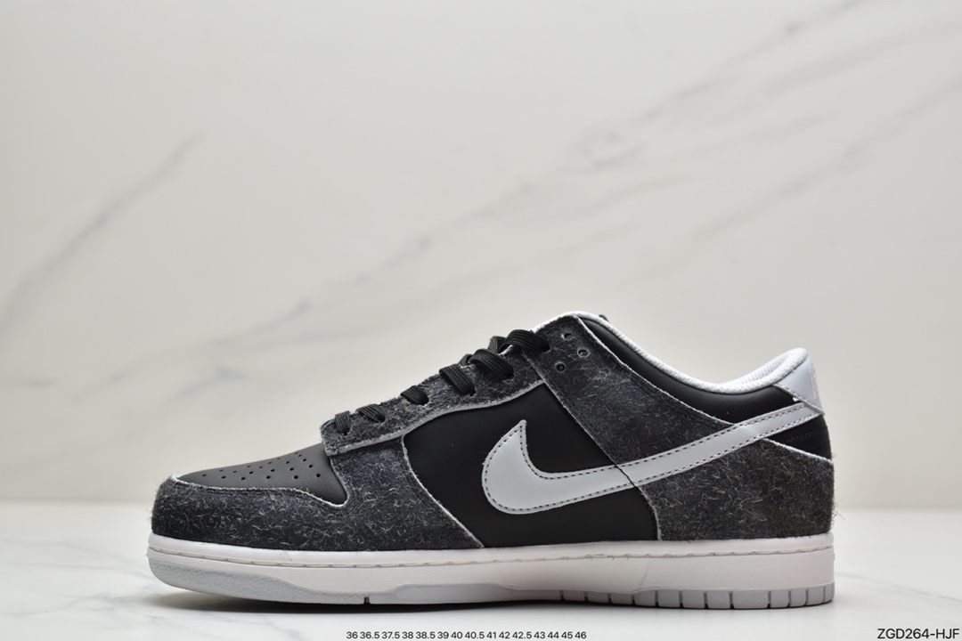 290 Nike Dunk Low Retro PRM”Zebra Anthracite”扣篮系列低帮休闲运动滑板板鞋“烟灰斑马纹”DH7913-001