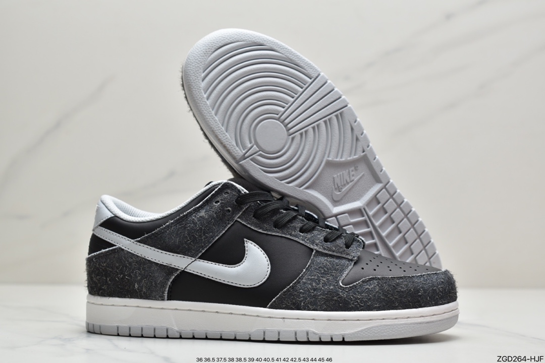 290 Nike Dunk Low Retro PRM”Zebra Anthracite”扣篮系列低帮休闲运动滑板板鞋“烟灰斑马纹”DH7913-001