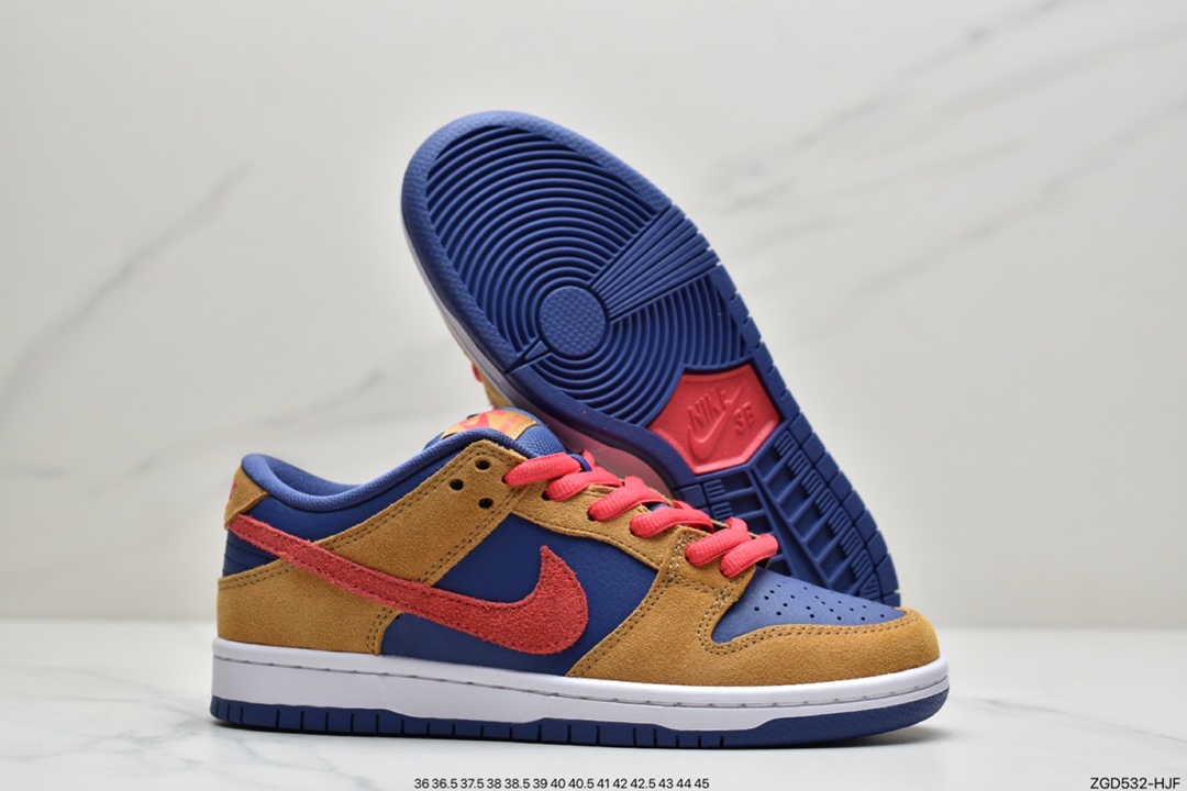 290 耐克Nike SB Dunk Low Pro “Papa Bear” 小熊爸爸 棕红蓝 BQ6817-700