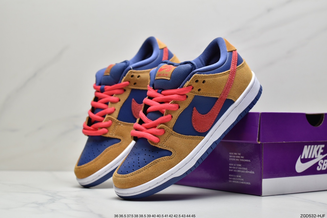 290 耐克Nike SB Dunk Low Pro “Papa Bear” 小熊爸爸 棕红蓝 BQ6817-700